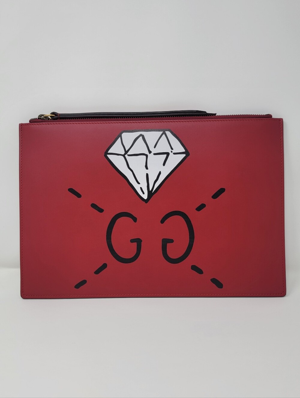 Gucci GucciGhost Leather Clutch Bag | Limited Edition